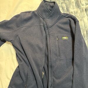 L.L. Bean Navy Full-Zip Fleece